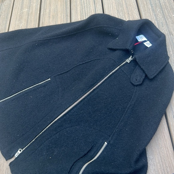 Armani Exchange 100% Wool Center Zip Poncho Size XS - Picture 9 of 12